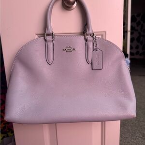 Coach baby blue Leather Women's Bag